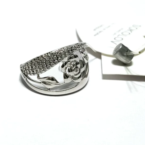 Sterling Silver ROSE🌹 ring size 7.5 - Picture 6 of 12